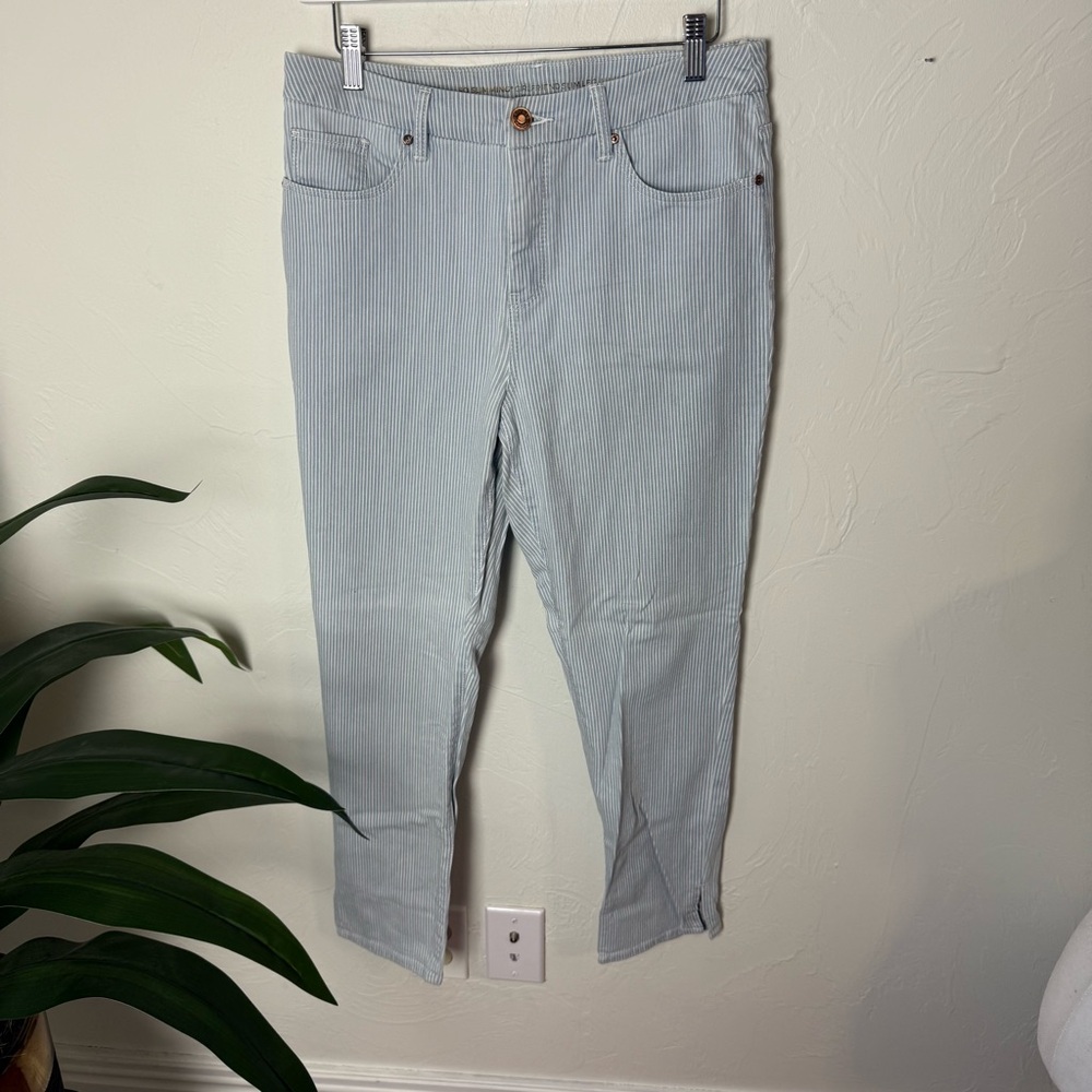 Chico’s So Slimming Girlfriend Slim Leg Jeans – Pinstripe - Picture 2 of 5